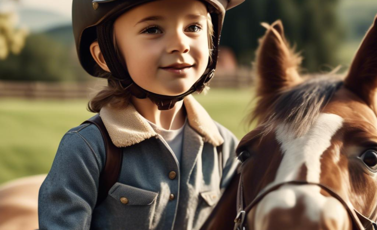  Casco Kinder Reithelm NORI Hufeisen